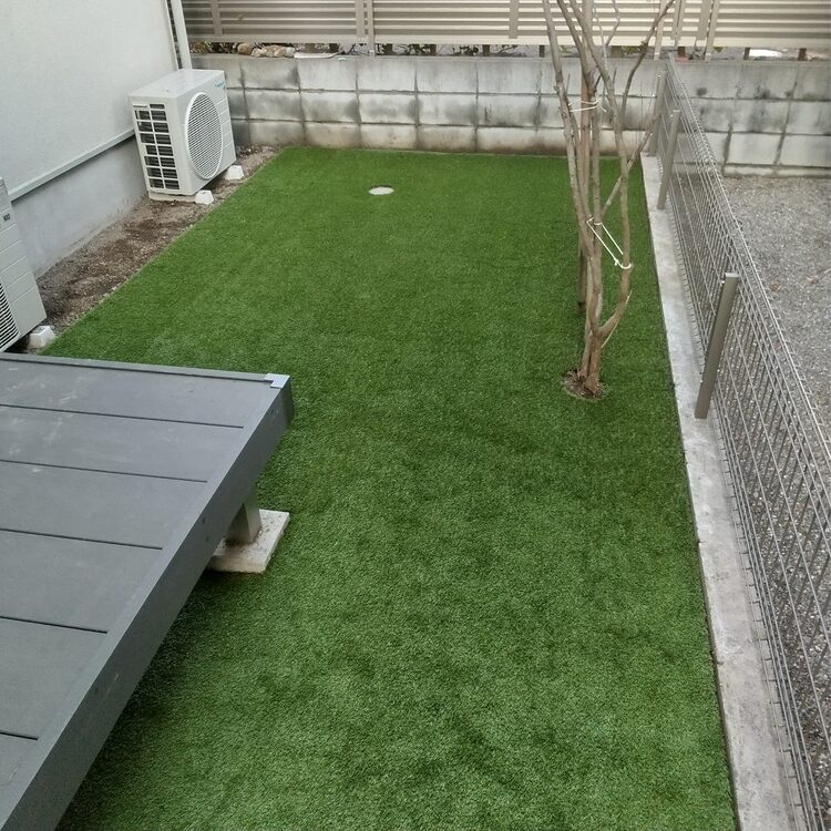 東京都三鷹市　人工芝施工事例